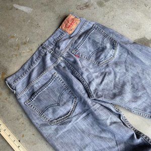 Y2K / Baggy / Stone Washed Levi 569’s Grey Denim Jeans
